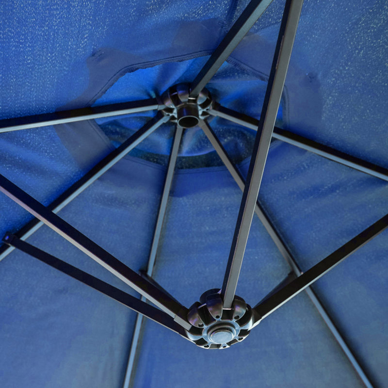 Parasol de marché rectangulaire 15 pi x 9 pi Zadie, Bleu