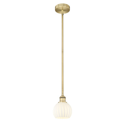 Luminaire suspendu 12 po Edison White Venetian