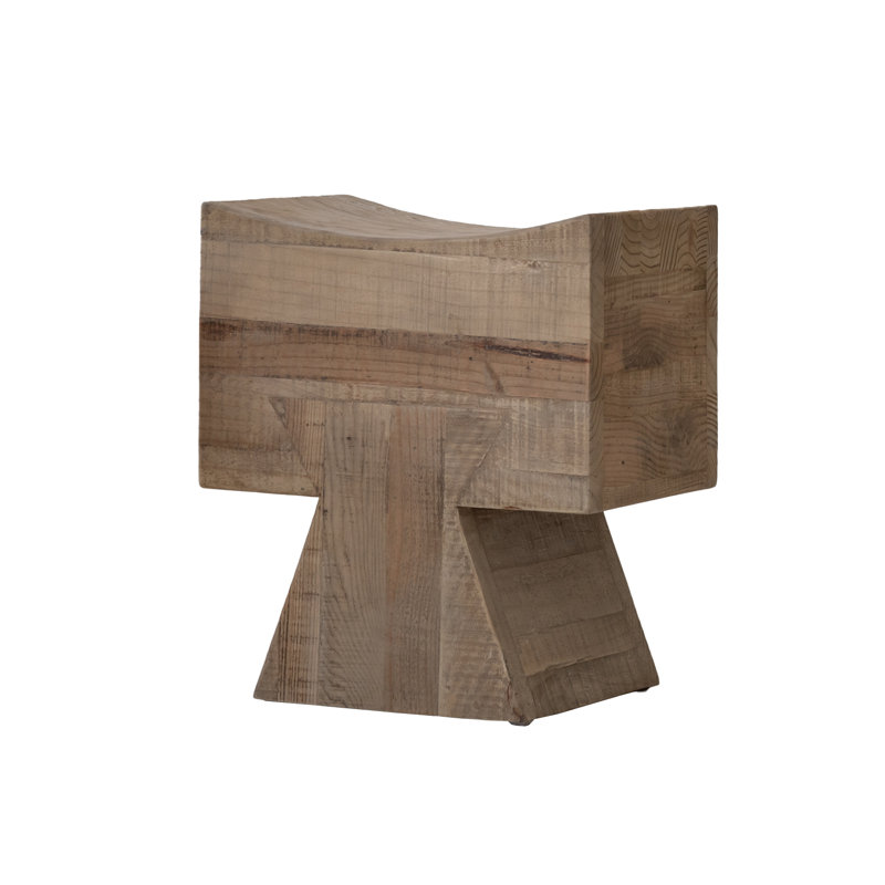 Tabouret d'appoint en bois massif Ramsdell