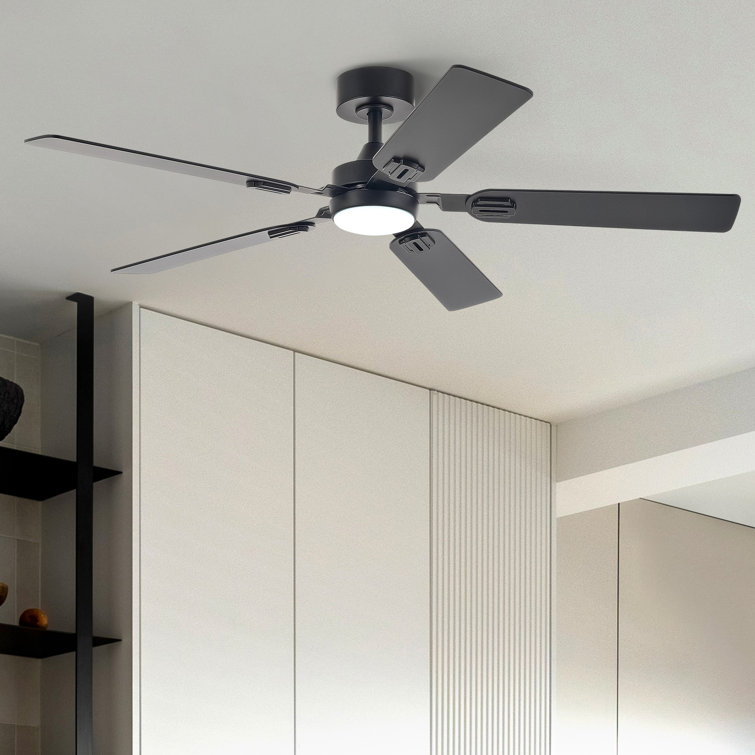 132.1cm 5 - Blade LED Ceiling Fan with Remote Control and Light Kit Included