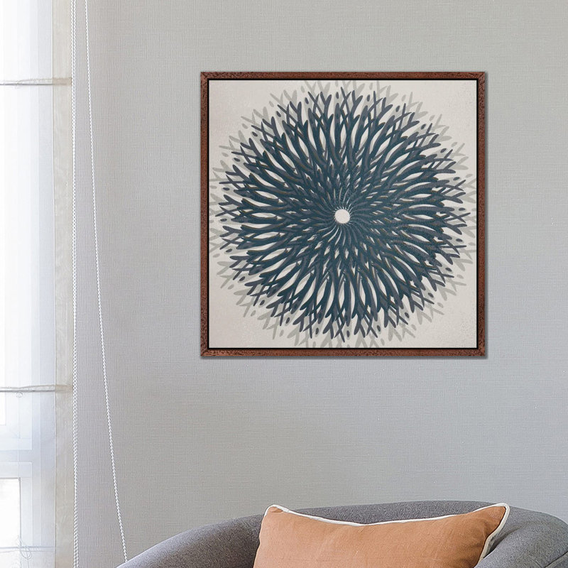 Spinner by Kimberly Allen - Painting on Canvas, Brown Framed, 66.04 cm H x 66.04 cm W