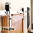 Brushed Nickel Arrow Design Non-Bypass Single Track One Door Hardware Kit( Door Not Included)-36324573