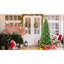 Arbre de Noël de 4 pi, 424 pointes, matériau Pe +, conception à charnières, installation rapide, support solide, petits espaces, appartements, branches festives minces et réalistes, assemblage rapide, vestibules, espaces,