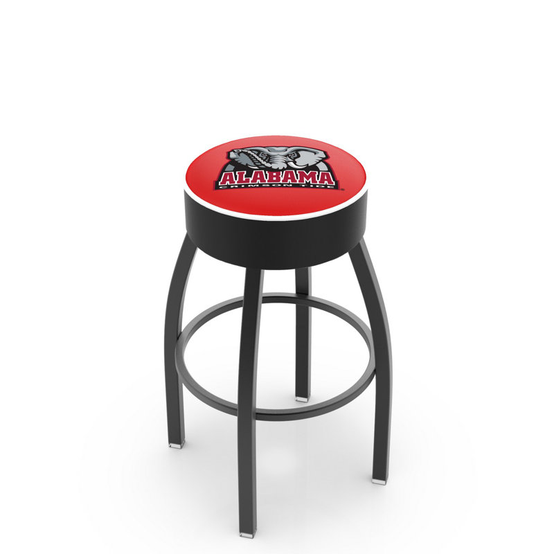 Tabouret de bar et de comptoir NCAA, Crimson Tide d'Alabama, Noir, Tabouret de bar (assise de 30 po de hauteur)