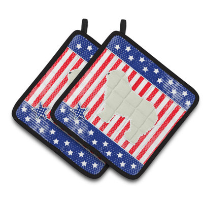 Trinx Patriotic Polyester Potholder