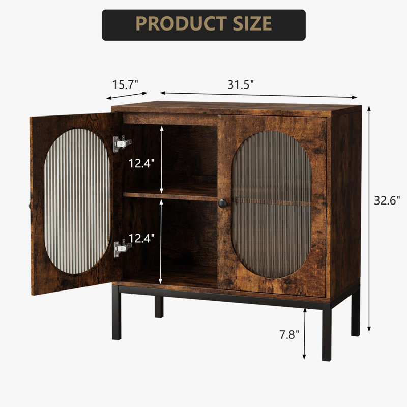 80.1cm Sideboard, Brown