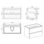 Meuble-lavabo de 36 po en noyer - aspect moderne, silencieux, grand espace, finition et lavabo en noyer noir, fermeture, rangement, lavabos élégants-1136530195-1136530199