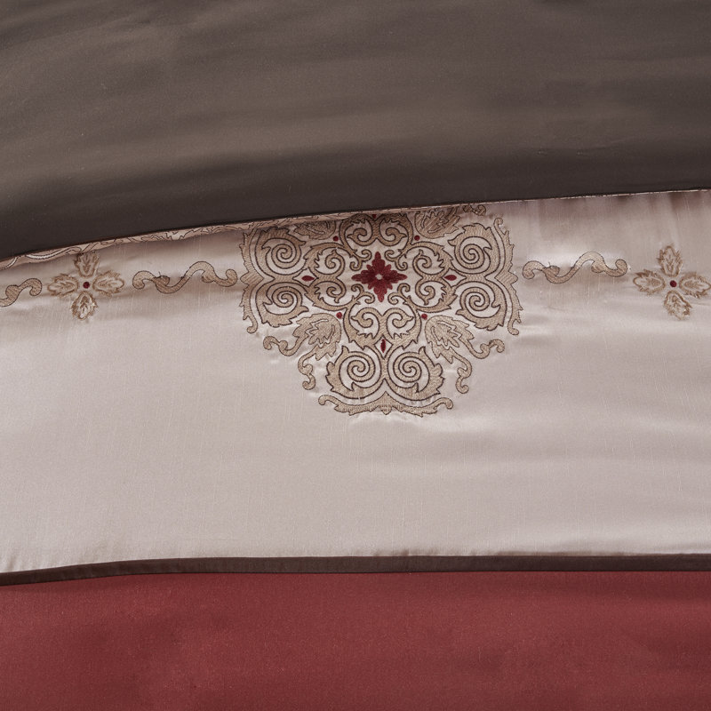  Chambre dans un sac en jacquard traditionnel de 24 pièces Delaney, Édredon grand + 23 pièces supplémentaires