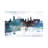 Nottingham Bluish Skyline by WallDecorAddict - Wrapped Canvas Print-1473296904
