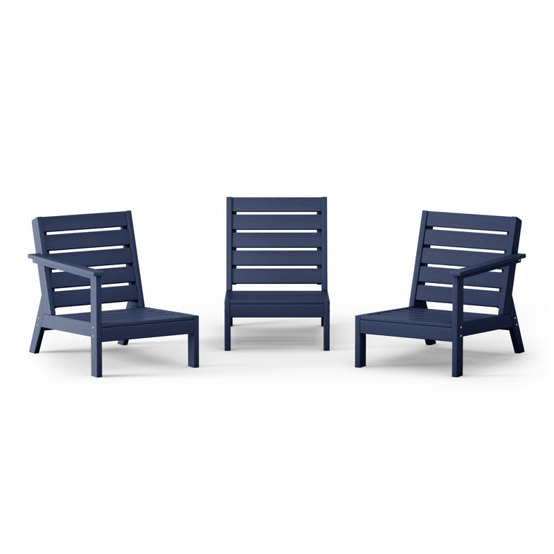 Ensemble de conversation à assise profonde 3 pièces, Marine
