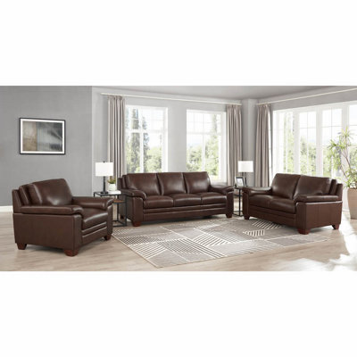 3 - Piece Leather Living Room Set