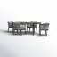 Elvina 66'' Rectangular 4 - Person Outdoor Dining Set with Cushions
