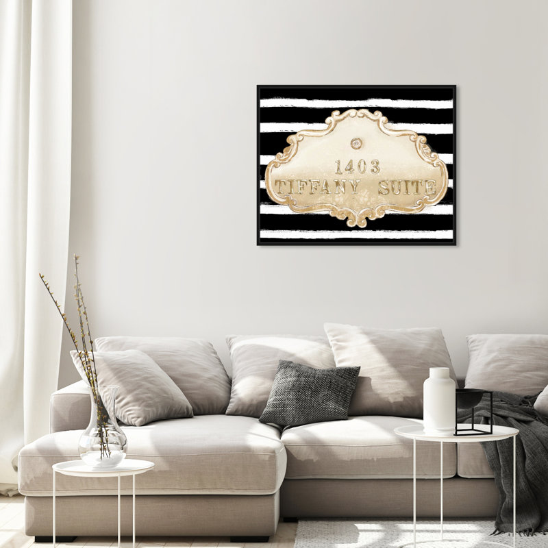 « tiffany suite black » par oliver gal, impression sur toile, H 30 po x l 36 po, Cadre noir