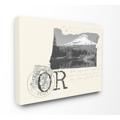 «Oregon, photographie en noir et blanc sur papier crème» par Daphne Polselli, impression