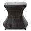 Table d'appoint d'extérieur Chaise Lounge, en fer, assez de tablettes, 22 po x 34 po 19,5 po, café et fer, porte-parapluie, finition