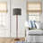Phipps 58.5'' Walnut Traditional Floor Lamp