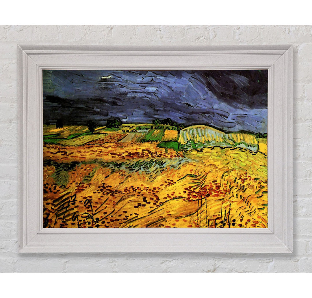 Gerahmtes Leinwandbild The Fields von Van Gogh