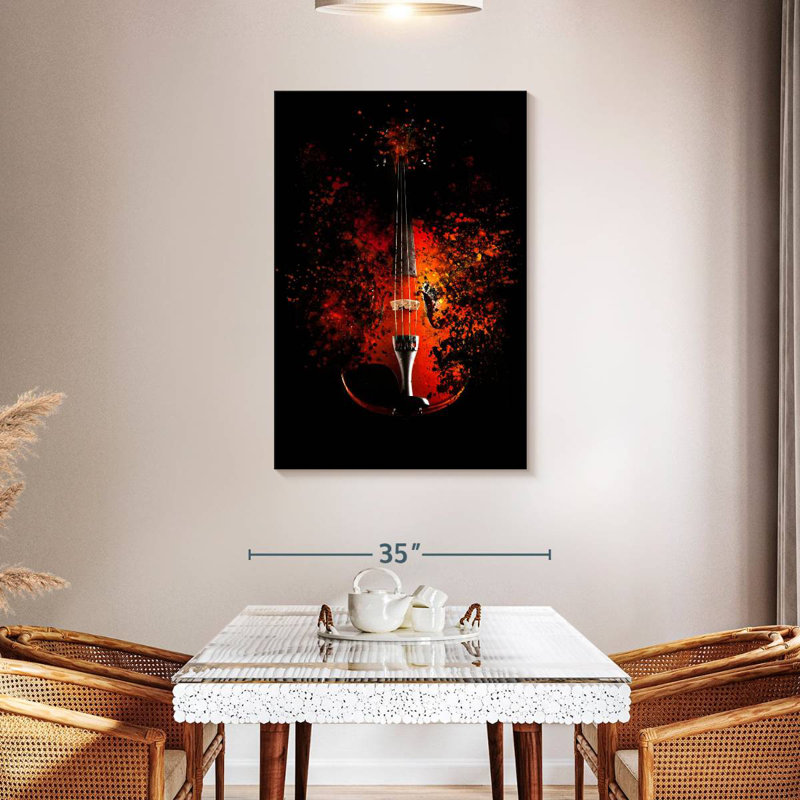 Abarca, effet de dispersion pour violon, H 45 po x l 30 po