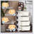Qaba 4 Tier Kids Storage Unit, 4 Drawer Chest Toy Organizer With Large Capacity Bins For Children's Rooms, Cream White-2081714399