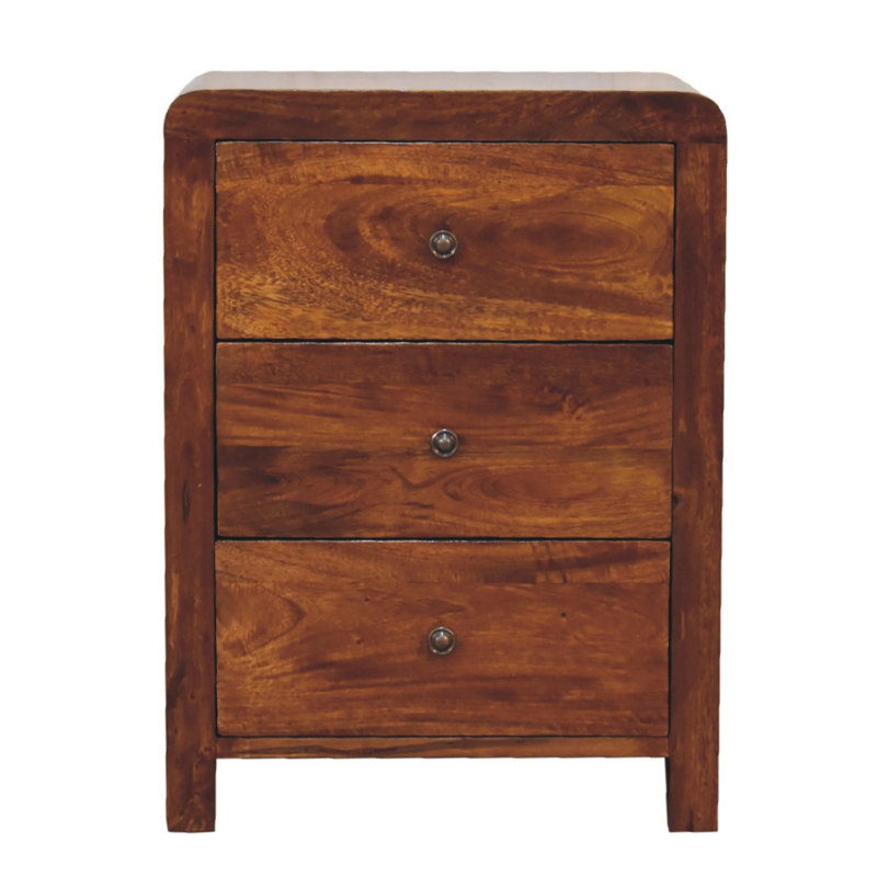 45cm W Solid Wood Bedside Table