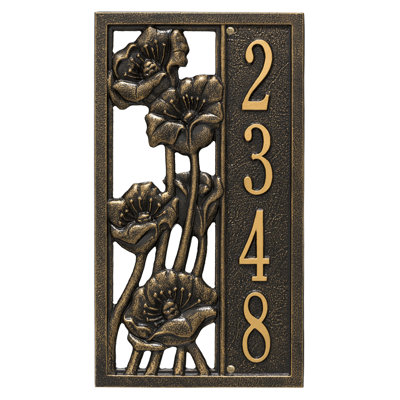 Plaque d'adresse murale sur 1 ligne personnalisable