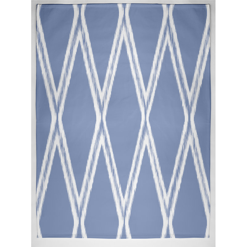 Rosalyn Ikat Blanket, Blue