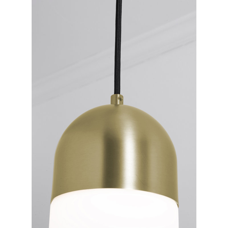 Luminaire suspendu rond 3 lumières Jamarra - 120V - 45W - 5 CCT, Laiton clair antique