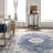 Ren Medallion Machine Washable Area Rug for Living Room Bedroom Dining Room Kitchen-467196377
