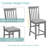 5 Piece Dining Table Set, Wooden Dining Square Table Set for 4, Counter Height Kitchen Table Set with Square Table and 4 Upholstered Chairs for Small Space, Grey
