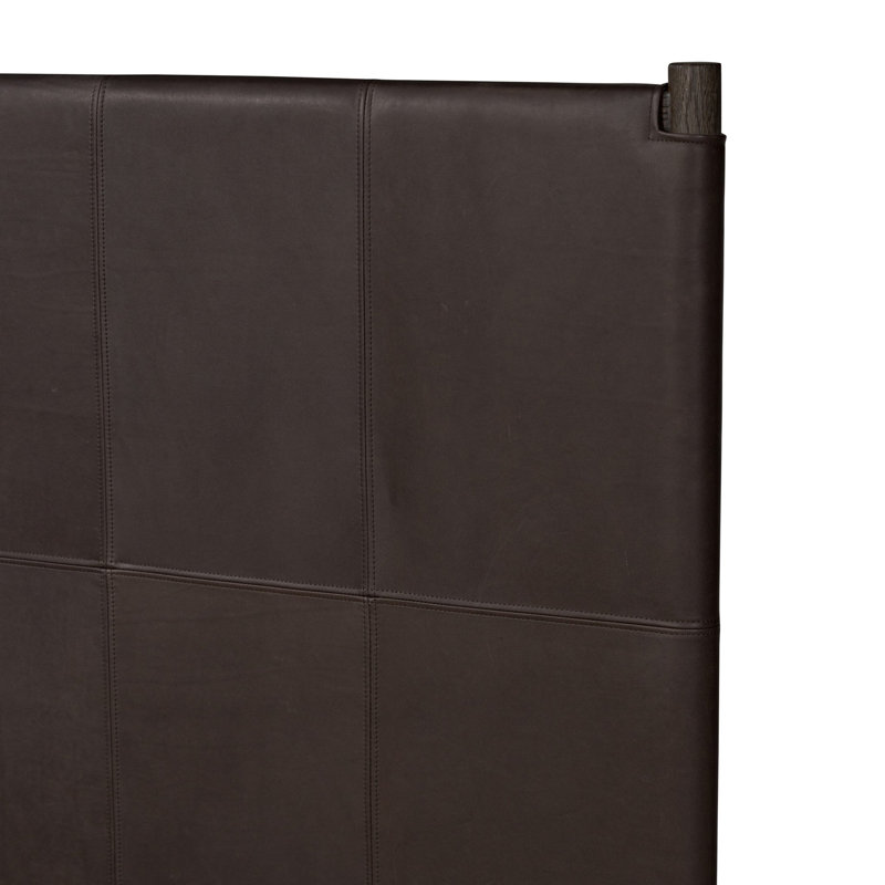 Salado Leather Bed, Heirloom Cigar, King
