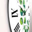 Green Eucalyptus Branches II - Horloge murale traditionnelle-60280911
