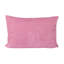 Coussin en velours de coton avec motif abstrait, broderie, capitonnage et dos rayé-130065201