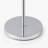 62'' Round Glass Shade Floor Lamp