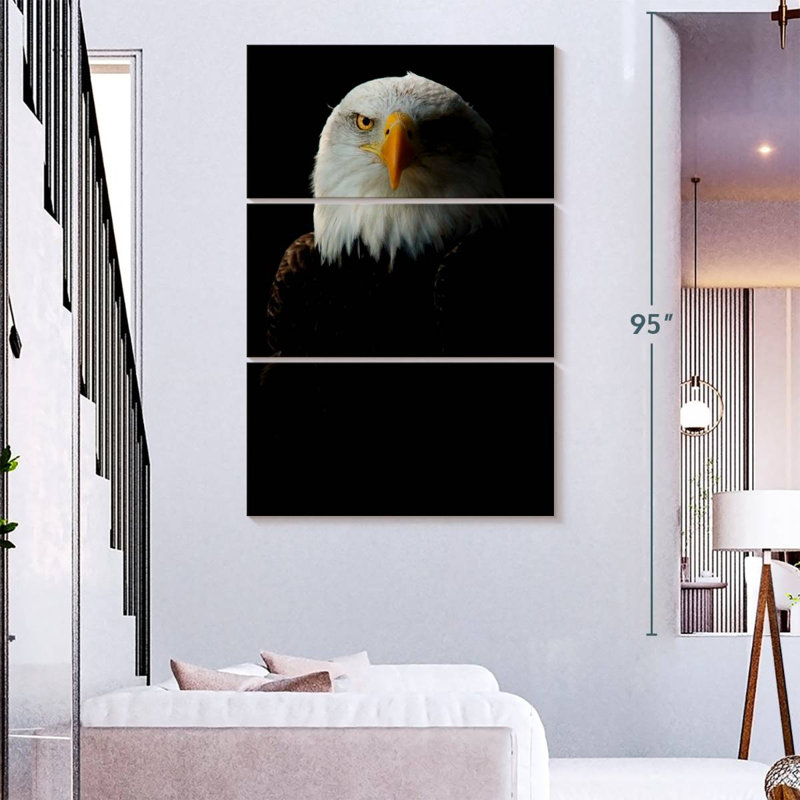 Brampt Bald Eagle Headshot, 74" H x 48" W