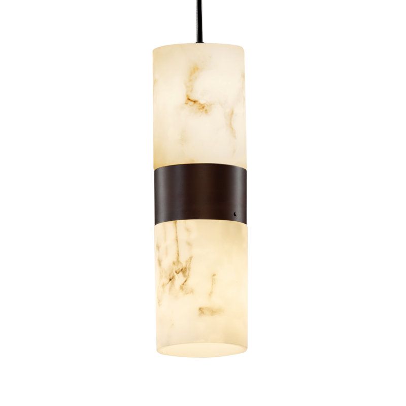 Luminaire suspendu cylindrique simple à 2 lumières araeya, Incandescent