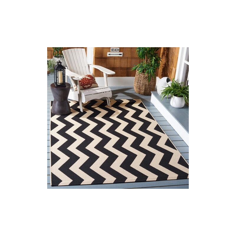 Camellia Chevron Indoor / Outdoor Area Rug, Rectangle 122 x 170 cm