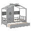 Lit maison en bois-925393233-925393234