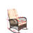 Outdoor Rocking Product, Wide Seat Pad, Steel Structure, Patio Garden Backyard, Shallow Brown Spot Chair Setting, Style Model, Model Pattern, Bedrock Layer Level-594510420