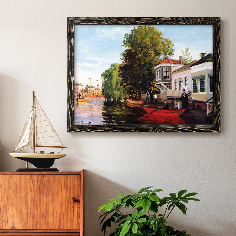 Zaan At Zaandam, 1871 02, reproduction d'art sur toile, Noir, H 22 po x l 32 po x P 1,5 po