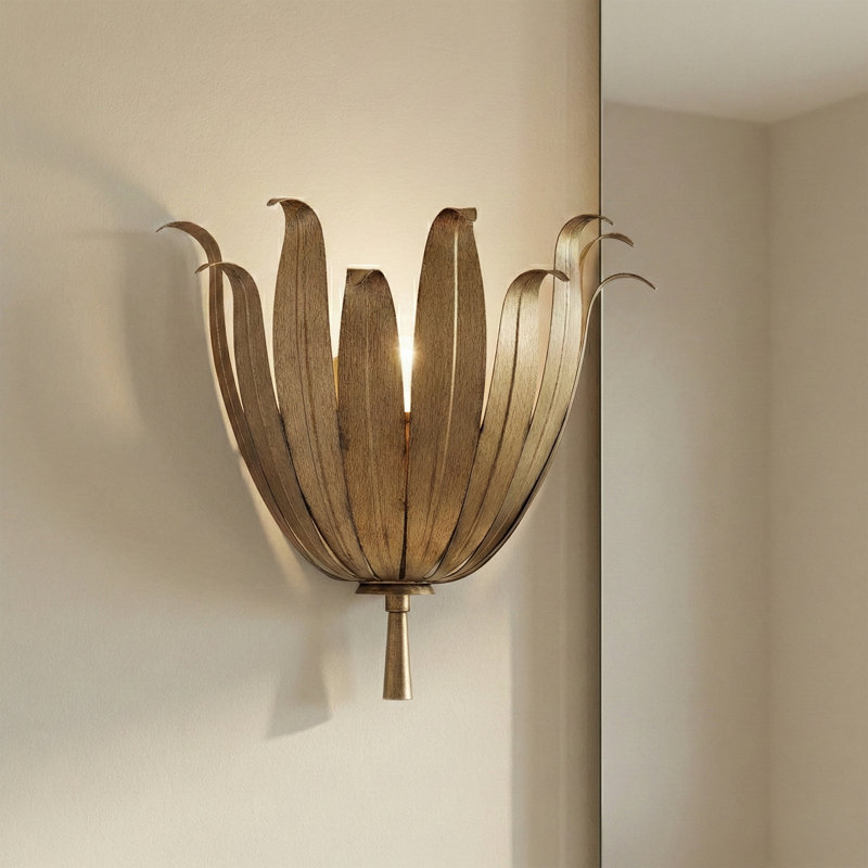 Flush Mounted Sconce, Brass