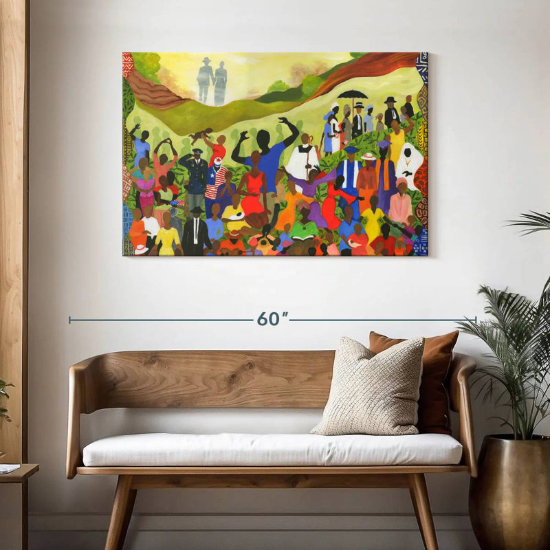 Family Reunion I, 30" H x 45" W