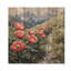 Pivoines et pics d'été Mountain IV - Décoration murale en bois pivoines - sur bois de pin naturel-890236020