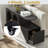Mobile End Table With Lockable Wheels, A Drawer And Raised Tabletop Edge-368040282