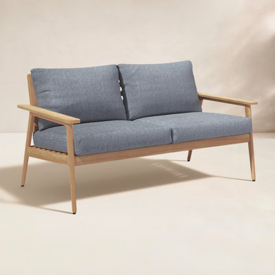 Tempo 58" Teak Patio Loveseat