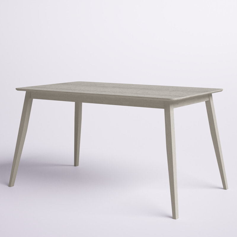 Arcolia Solid Wood Base Dining Table, Antique Gray