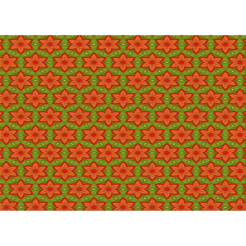 Tapis jaune tissé à la machine, Rectangle 7 pi x 9 pi