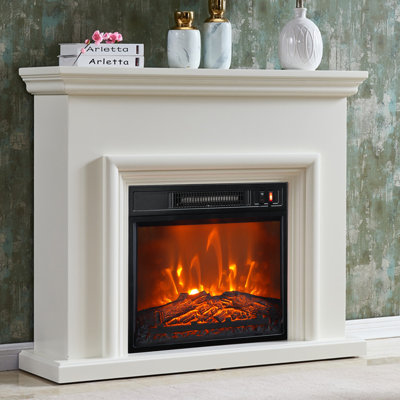 18'' W Electric Fireplace Insert