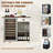 41.7 Inch Kitchen Island with Mini Fridge Space, Outlet & Storage-278124527-278124512
