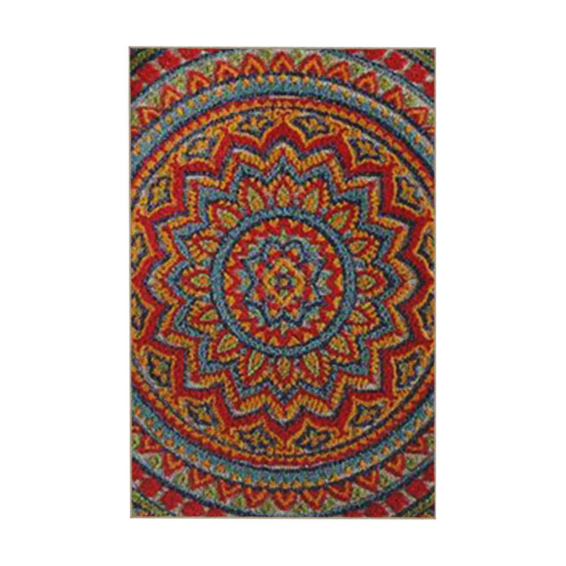 Tapis orange lavable à motif orange, Tapis de couloir 2 pi 6 po x 6 pi 7 po inclus