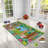 Luxurious Area Carpet (3.3 x 5.9 ft), 100% Polyester, 740 g/m² | Non-Slip Felt Underside, Laminated Sponge for Comfort | Antibacterial, Easy to Clean, Machine Washable | Perfect for Living Room & Bedroom Décor-1897491867